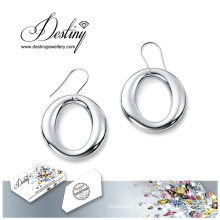 Destino joyas cristales de Swarovski pendientes pendientes redondo Simple